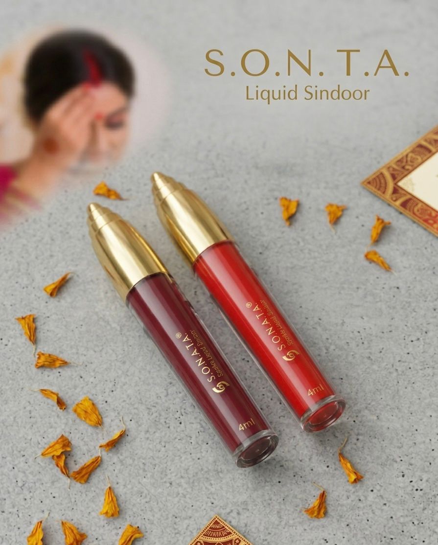 Traditional Liquid Sindoor (Red & Maroon) – Smooth & Smudge-Free